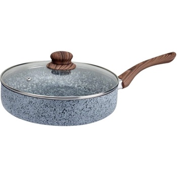 Voltz 28 см алуминиев дълбок тиган с мраморно покритие и капак Oliver Voltz от серия Siena (OV51319J28CD)