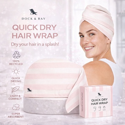 Dock & Bay: Тюрбан 63x26 см - Primrose Pink (5061011622372)