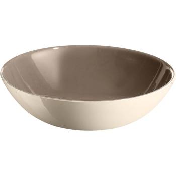 Emile henry (Франция) Керамична купа за салата emile henry salad bowl - Ø22.5 см - цвят сиво-бежов и екрю (eh 3322-g9)