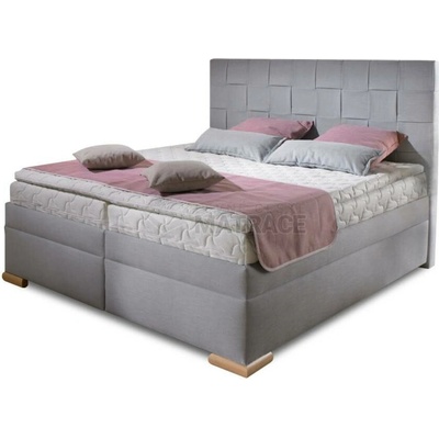 New Design Boxspring Giardino bez úložného prostoru šedý