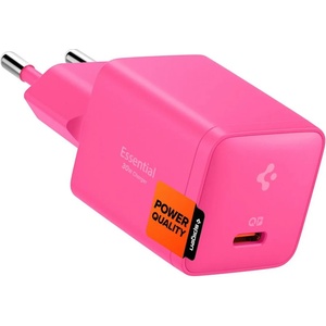 Spigen ee301eu-gan essential мрежово зарядно устройство с 1 порт, 30 w, розово (ach10449)