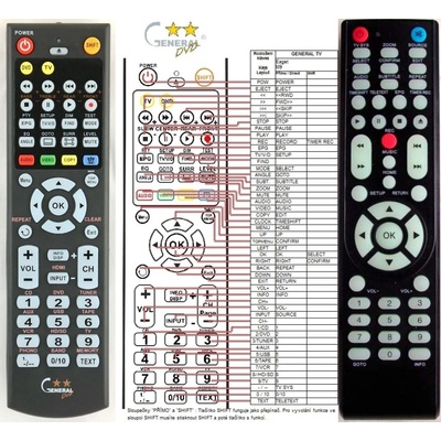 GENERAL EAGET M9 - съвместимо дистанционно управление на марката General (M9)