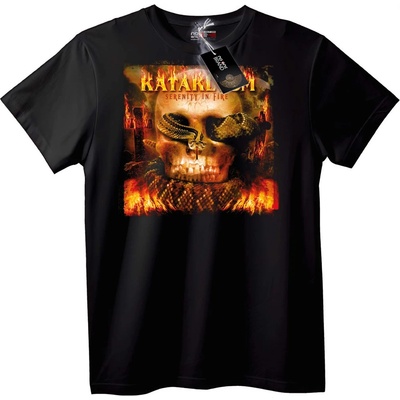 NOONEBRAND Тениска Kataklysm Спокойствие в огнен череп - 2XL, Black