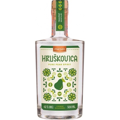 Marsen Hruškovica Traditional 42% 0,5 l (čistá fľaša)