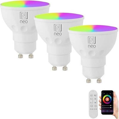 Immax Neo Immax NEO 07724CDO-SADA 3xLED RGB Stmievateľná žiarovka GU10/6W/230V Wi-Fi Tuya+DO IM1307