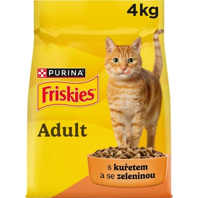Friskies Adult Cat s kuřecím a zeleninou 4 kg