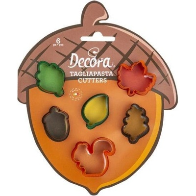 Decora Plastové mini vykrajovátko Listy (6 ks)