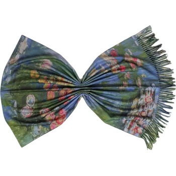 Image 1 of Двулицев дамски шал - Клод Моне - Водни лилии