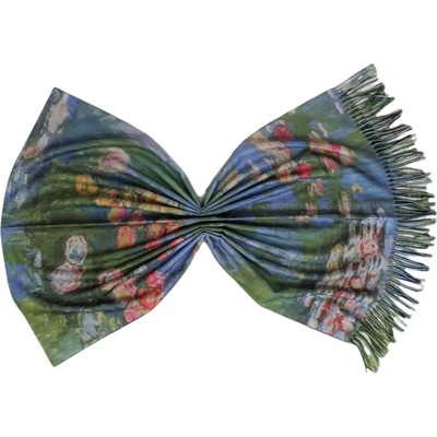 Двулицев дамски шал - Клод Моне - Водни лилии