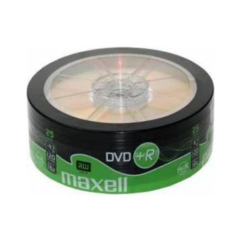 Maxell Диск DVD+R MAXELL, 4, 7 GB, 16x, 25 бр, ML-DDVD-plusR4.7-25PK