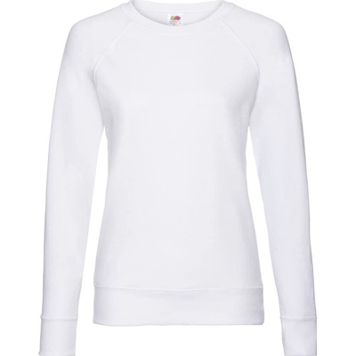 Fruit of the Loom Lightweight Raglan Sweat Lady biela