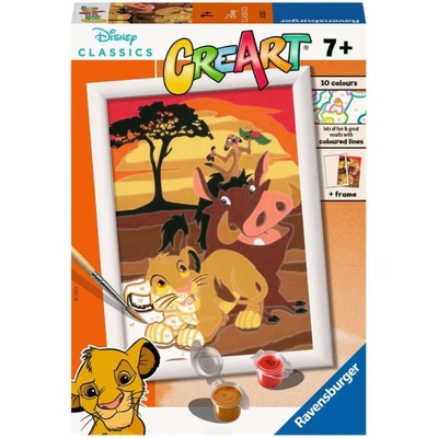 Ravensburger Malování podle čísel CreArt Lví král 13 x 18 cm