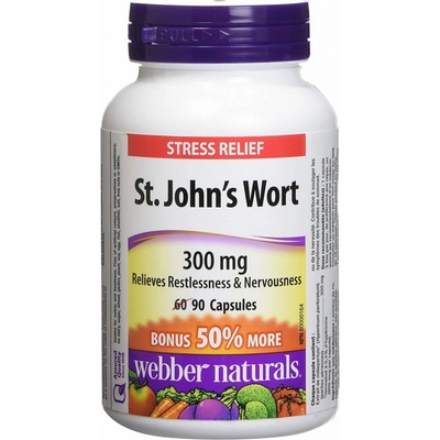 Webber Naturals WN St.John´s Wort Ľubovník bodkovaný extrakt 300 mg 90 kapsúl