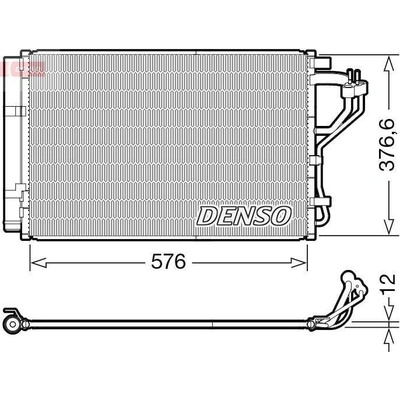 Kondenzátor, klimatizace DENSO DCN41010