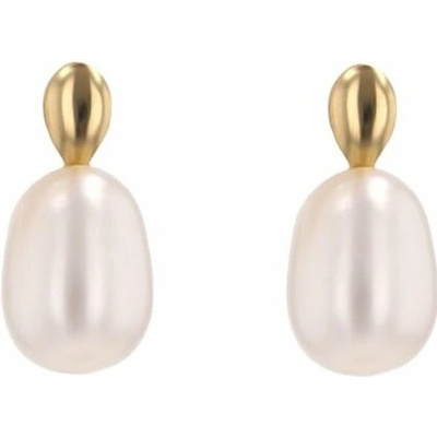 Eppi Elegantné perlové náušnice zo zlata Adele E49100