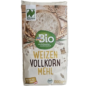 dmBio Био Пълнозърнесто пшенично брашно, 1 kg (10475352)