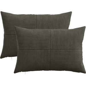 vidaXL Калъфка за възглавница 2 pcs ALMELO Антрацит 50 x 70 cm (915025)