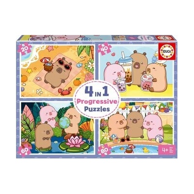 EDUCA CapyFun 4v1 20,40,60,80 dielov