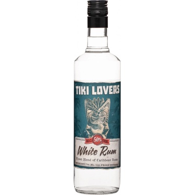 Tiki Lovers White Rum 50% 0,7 l (čistá fľaša)