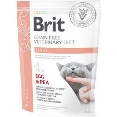 Brit Veterinary Diet Cat Grain Free Renal Egg & Pea 0,4 kg