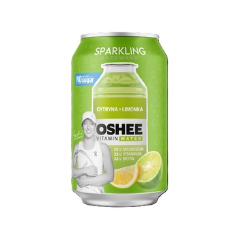 OSHEE Витаминна вода oshee с лимон и лайм без захар, газирана в кутия 330 мл