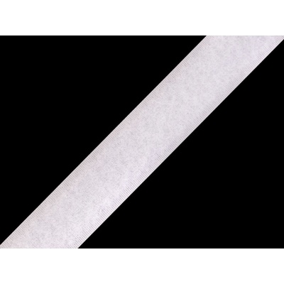 Prima-obchod Suchý zip plyš šíře 20 mm bílý, barva Bílá
