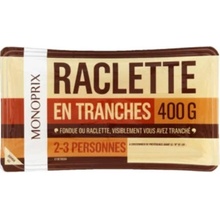 Monoprix Raclette sýr plátky 400 g