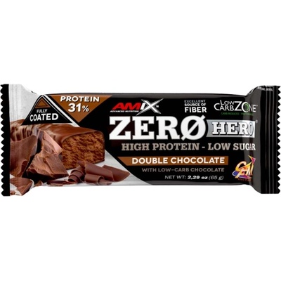 Amix Nutrition ZeroHero Protein Bar [65 грама] Двоен шоколад