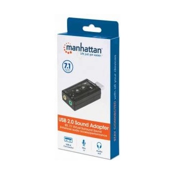 Manhattan 152341 manhattan sound card hi-speed usb 3d virtual 7.1 with adjustable volume