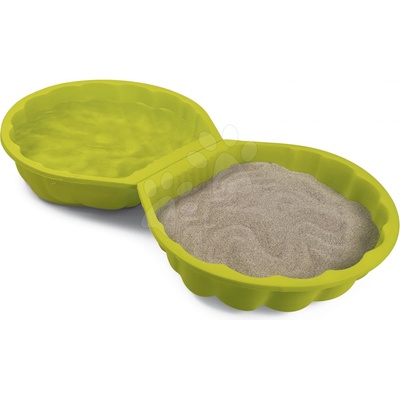Smoby Pískoviště mušle sada 2 kusů Mini Sand Pit zelené 35 cm pro malé prostory od 18 měsíců