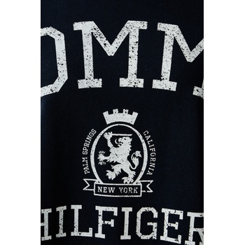Tommy Hilfiger уголемена тениска дамска от памук (WW0WW50940)