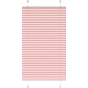 vidaXL Плисирана щора, розова, 70x100 см, ширина на плата 69, 4 см, полиестер (4015426)