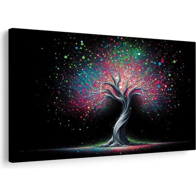 Obraz strom života v barevném vesmíru - 60x40