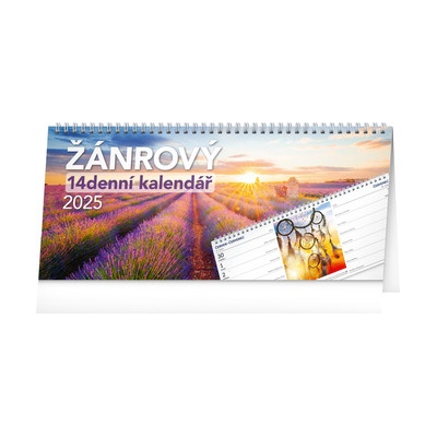 NOTIQUE Stolový Žánrový 14denný, 33 x 14,5 cm 2025