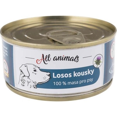 All Animals Dog losos kousky 90 g