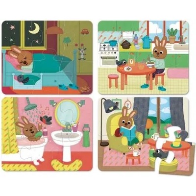 Vilac - Четири дървени пъзела - Къща (2643)