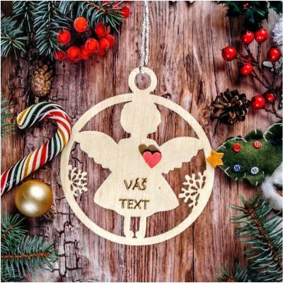 Dekorace z Řečice Ozdoba Anděl 8cm