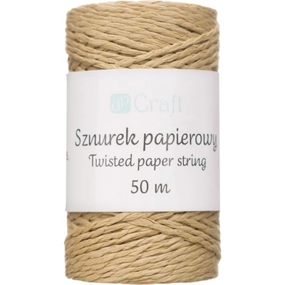 DP Craft Provázek papírový kroucený kraft 50m