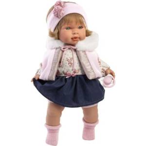 Llorens 42170 CARLA - реалистична кукла със звуци и меко текстилно тяло (4-42170)