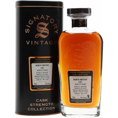 Signatory Vintage North British 31y Single Grain 1991 54,2% 0,7 l (tuba)