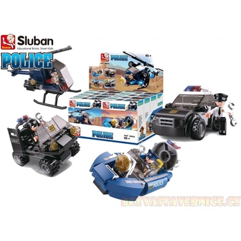 Sluban B0638 Policie 4v1 Dispaly 4druhy / 8 ks