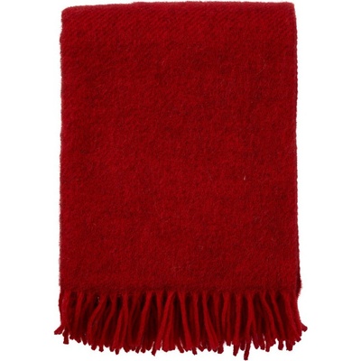 Klippan Vlněný pléd Gotland red Červená 130x200