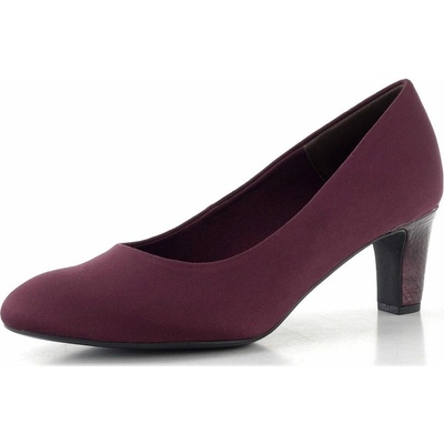 Tamaris textilní lodičky burgundy comb