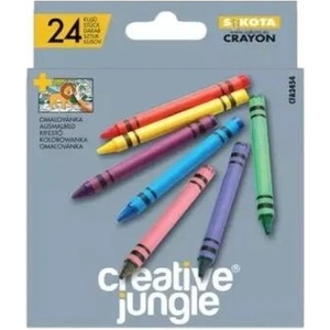 SaKOTA Creative Jungle Сив комплект пастели - 24 броя (CFA2454)