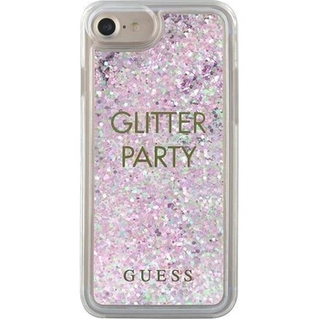 GUESS Кейс Guess Liquid Glitter Party за Apple iPhone 6/7/8/SE 2020, Лилав