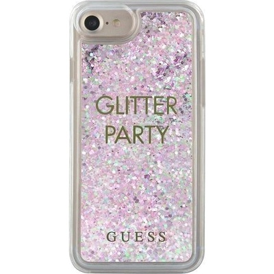 GUESS Кейс Guess Liquid Glitter Party за Apple iPhone 6/7/8/SE 2020, Лилав