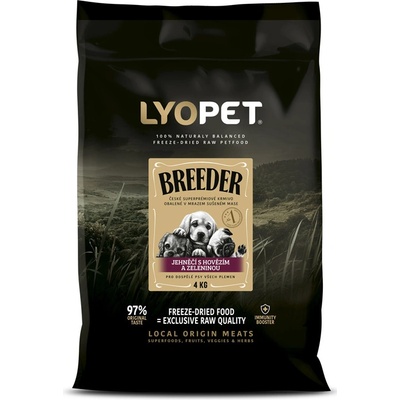 Lyopet Breeder Adult Jehněčí s hovězím a zeleninou 12 kg