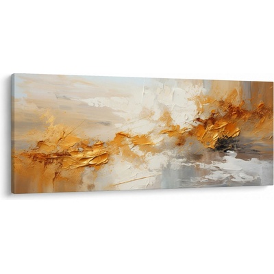 Obraz - Zlatá textura, jednodílný 120x50 cm