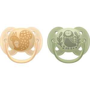 Philips Залъгалки Philips Avent - Ultra Soft, 6-18 м, 2 броя, птица/катерица (SCF091/46) - ozone