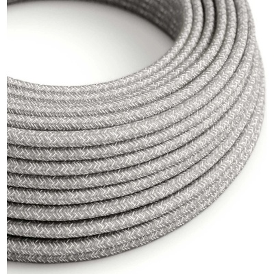 Creative Cables RN02 2x0,75mm² přírodní šedá 1 m